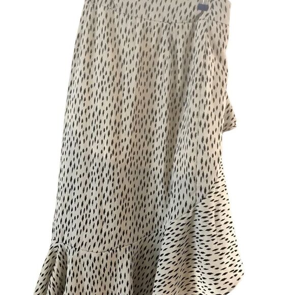 Nasty Gal Size 2 Midi Dress Ruffle Front Abstract - Picture 10 of 10